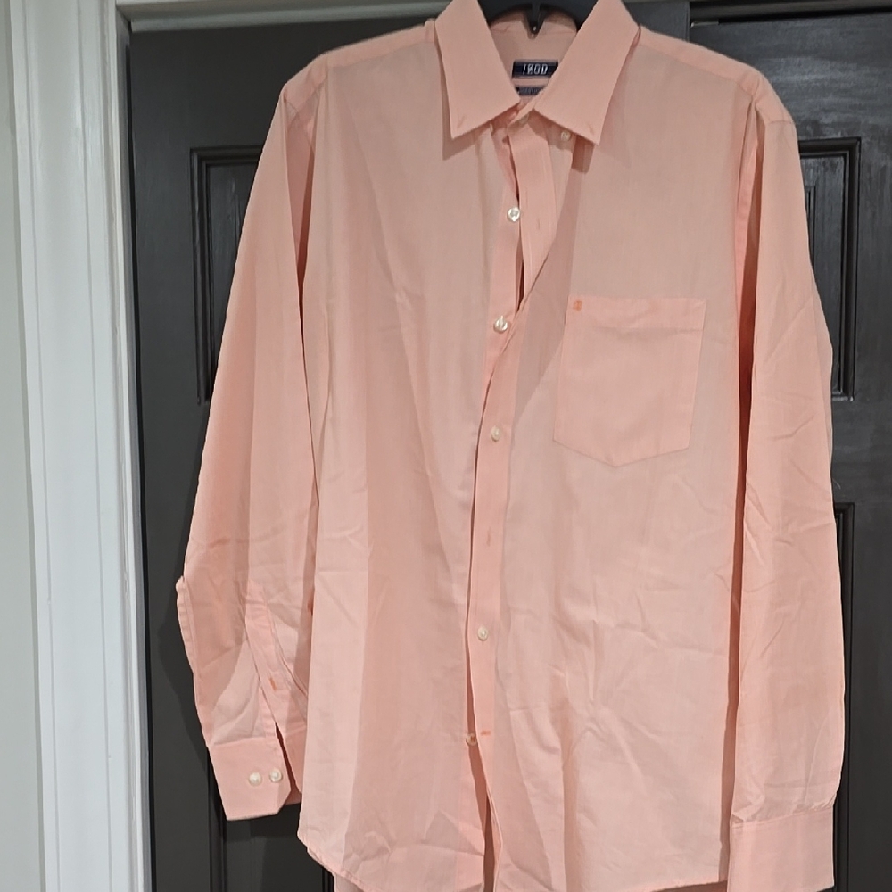 IZOD Men's Peach Shirt